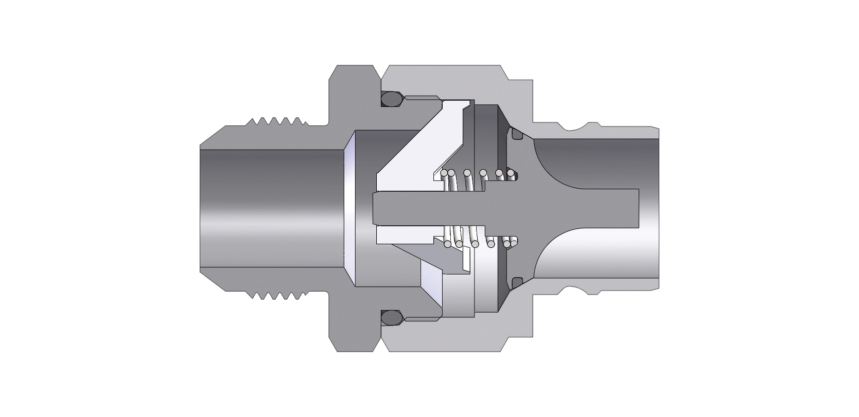 DQC V-SERIES SNAP-TITE H/IH INTERCHANGE VALVED MALE PLUG